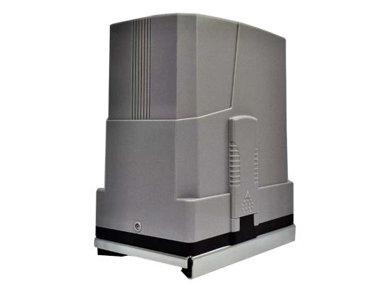 Vente Unique Portail électrique Coulissant Aluminium Plein L374 X H180 Cm Anthracite - NAZARIO