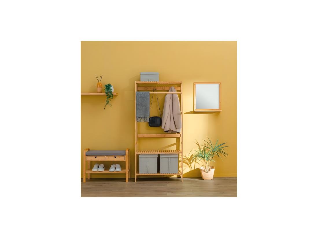 Vente Unique Portant à Vêtement Bambou "Gaia" 170cm Naturel
