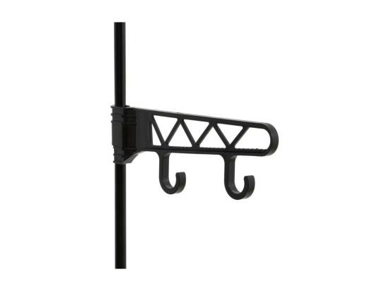 Vente Unique Portant à Vêtements Avec 6 Étagères "Intissa" 160cm Noir