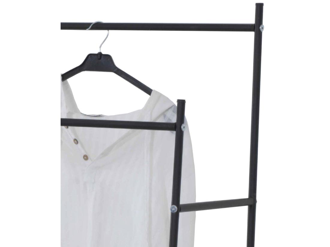 Vente Unique Portant à Vêtements Bramming 147 X 116 X 54 Cm Noir [en.casa]