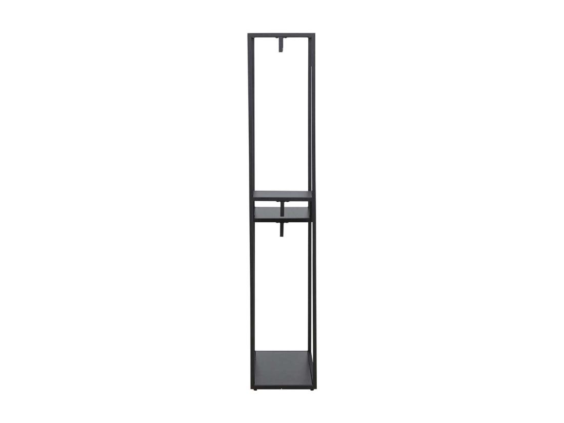Vente Unique Portant à Vêtements En Métal "Staal" 188cm Noir
