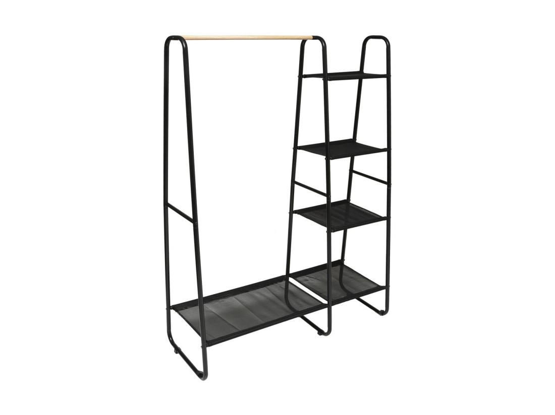 Vente Unique Portant à Vêtements & Étagères "Artemis" 150cm Noir