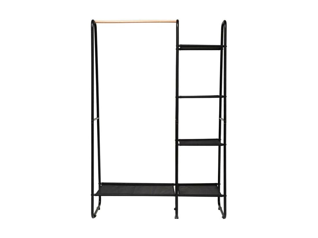 vente unique Portant à Vêtements & Étagères "Artemis" 150cm Noir