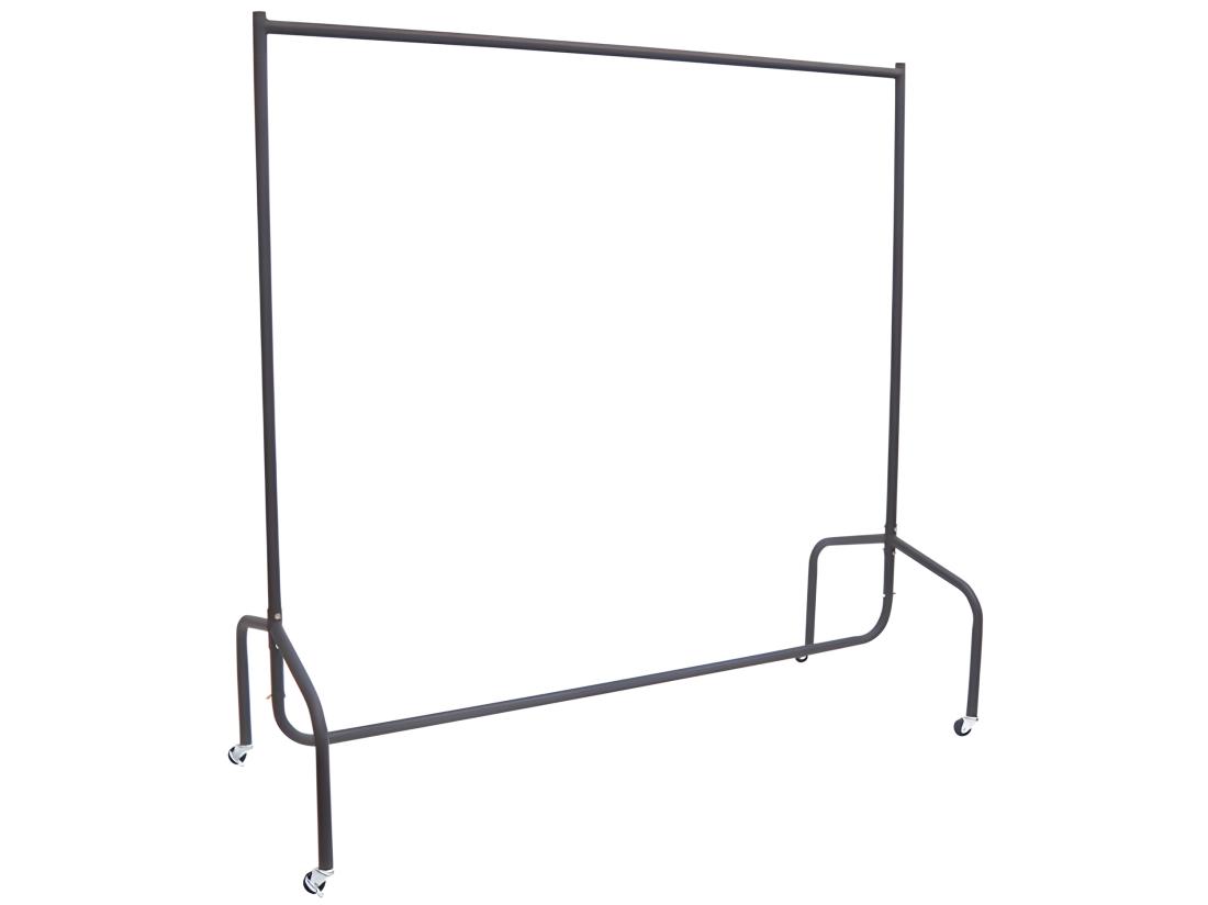 Vente Unique Portant Tringle à Vêtements Acier Charge Max. 140 Kg Dim. 120L X 60l X 170H Cm Noir