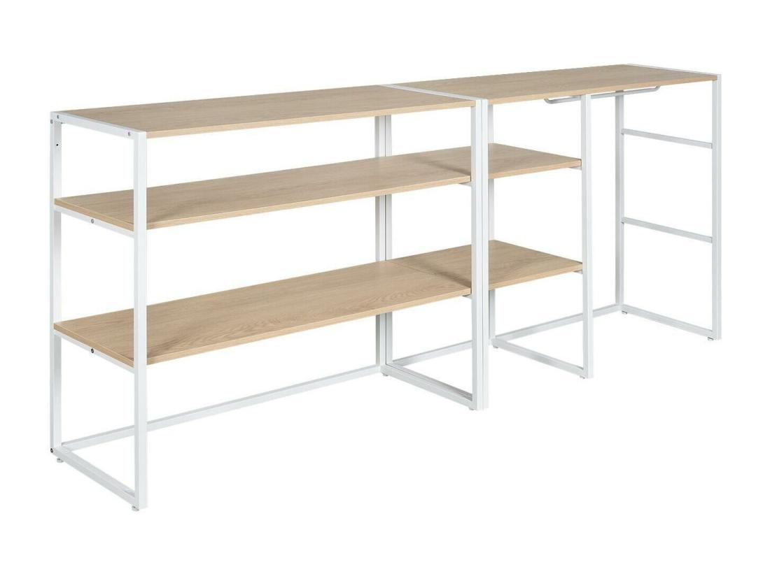 Vente Unique Portants Vêtements Sous Combles Modulables - Lot De 2