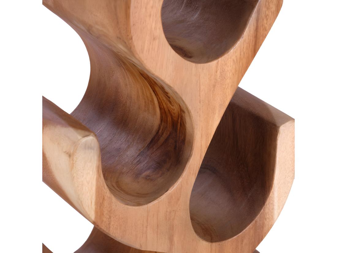 Vente Unique Porte Bouteille En Bois De Suar H.77 Cm 8 Espaces De Stockage - WINE