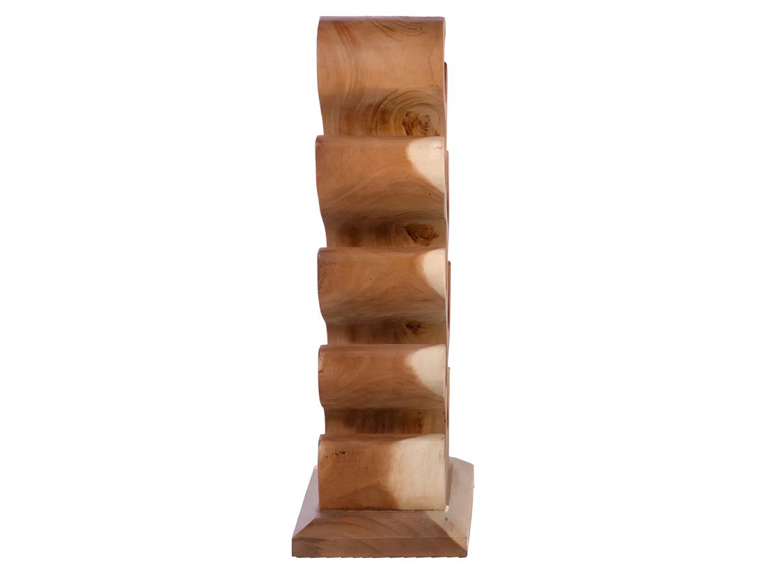 Vente Unique Porte Bouteille En Bois De Suar H.77 Cm 8 Espaces De Stockage - WINE