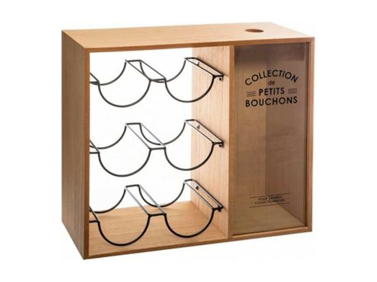 Vente Unique Porte Bouteilles Loft - 39 7 X 15 X 35 Cm - Beige