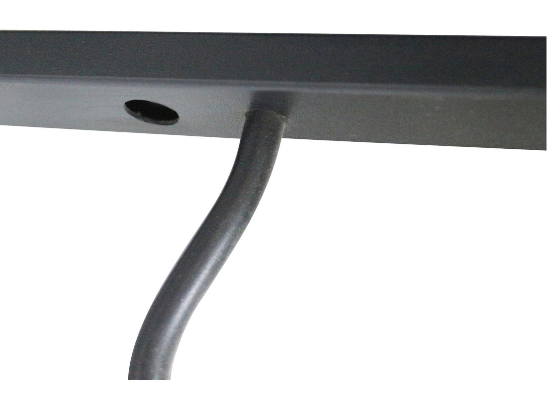 Vente Unique Porte-bouteilles Mural En Métal Noir 9 Bouteilles