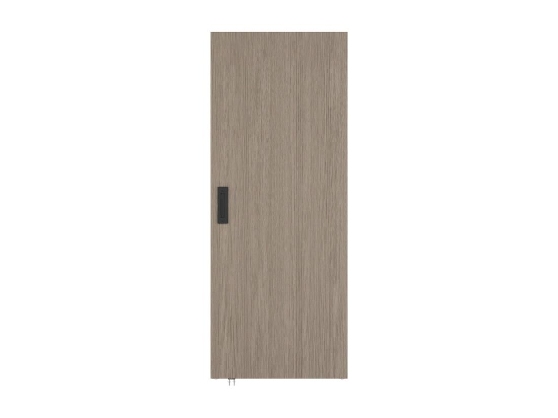 Vente Unique Porte Coulissante En Bois Et MDF Avec Rail Invisible - Chêne Clair - 83 X 210 Cm - BOCAZI