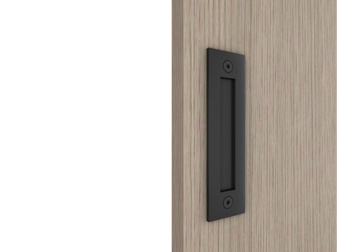 Vente Unique Porte Coulissante En Bois Et MDF Avec Rail Invisible - Chêne Clair - 83 X 210 Cm - BOCAZI