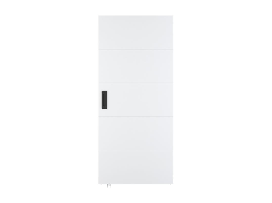 Vente Unique Porte Coulissante En Bois Et MDF Avec Rail Invisible - Blanc - 83 X 210 Cm - SOMIRI