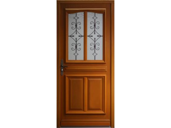 vente unique Porte D'Entrée Bois Vitrée Vauban H 200Xl 80 P Droit Côtes Tableau