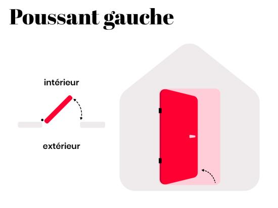 Vente Unique Porte D'entrée En Acier Vitrée Et Inox H207 X L100 Cm Effet Chêne - Poussant Gauche - COVAS