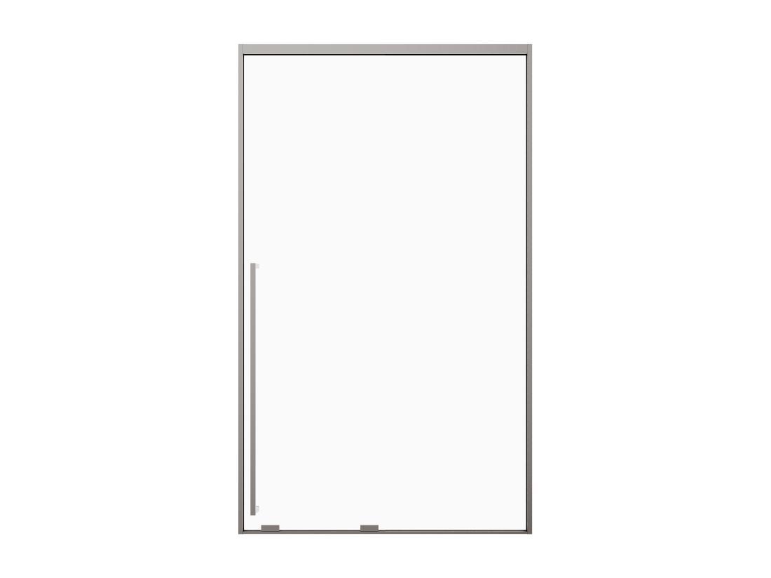 Vente Unique Porte De Douche Coulissante - Verre Trempé 8 Mm - 120 X 200 Cm - Coloris Gun Métal - COVINGTON