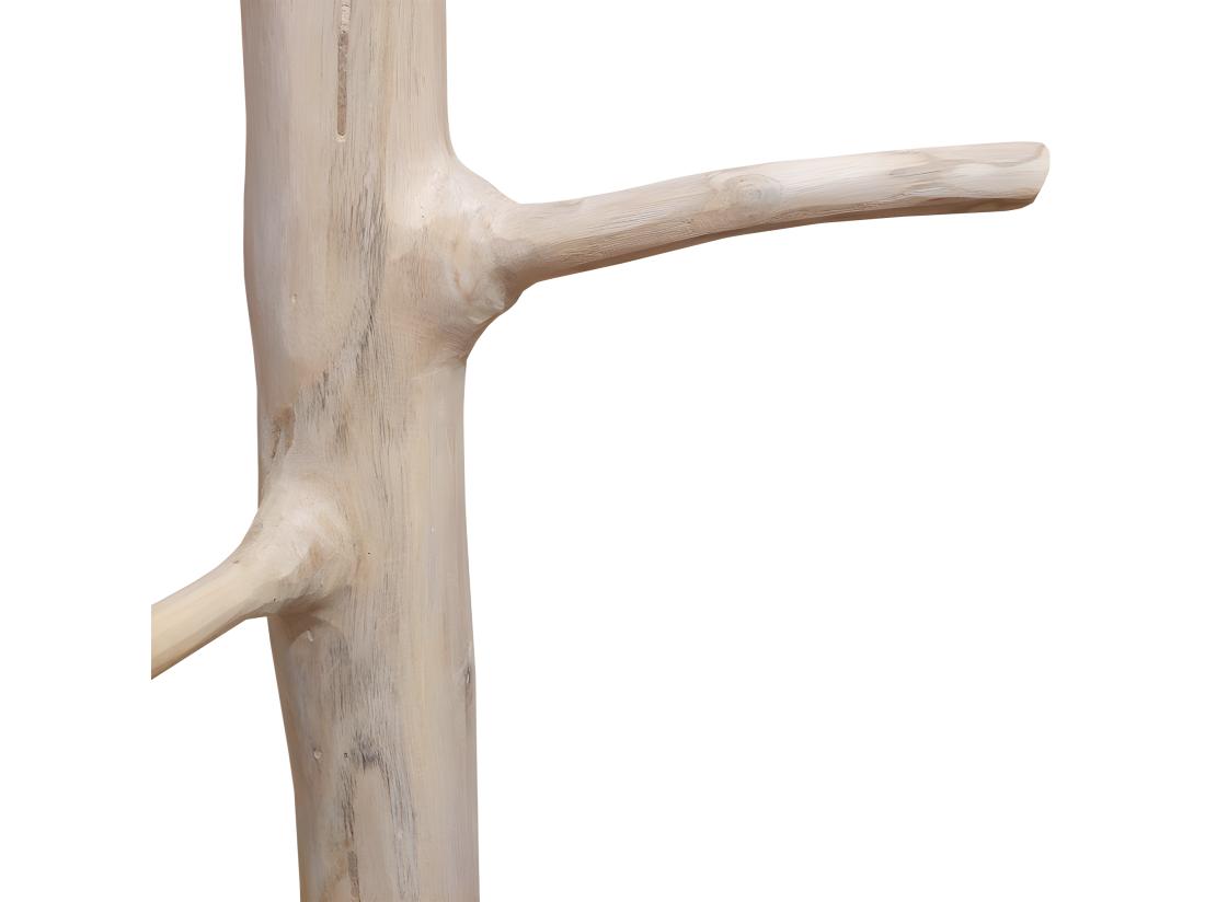 Vente Unique Porte-manteau Branche D'arbre En Bois De Teck Brut 200 Cm - MIRA