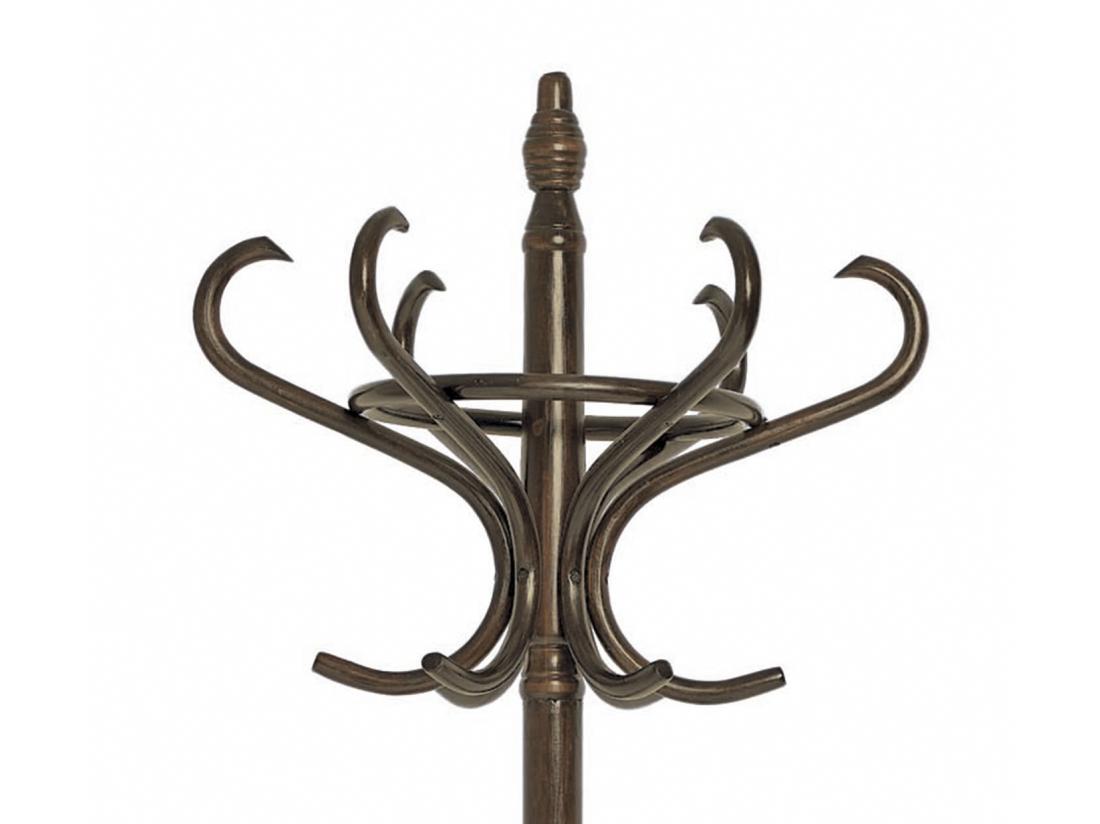 Vente Unique Porte-manteau - H183cm X L48cm X P51cm - Bois Coloris Noyer - Vintage