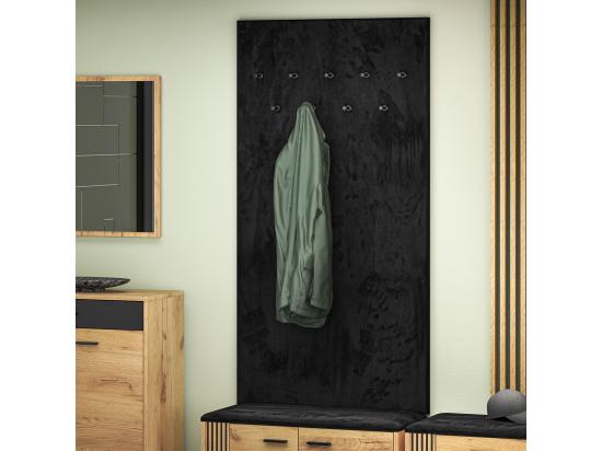 Vente Unique Porte-manteau Mural 9 Patères Nilo Bois