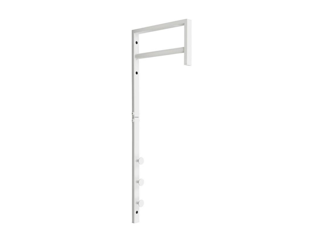 vente unique Porte-Manteau Murale Trento Blanc 3x30x82 cm EPIKASA