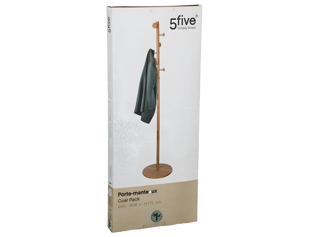 Vente Unique Porte-manteaux En Bambou 8 Patères H 175 Cm