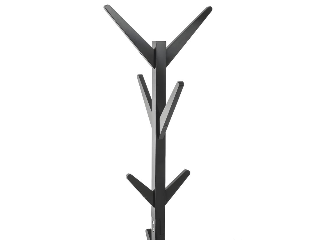 Vente Unique Porte-manteaux En Bois Noir 8 Patères H 173 Cm