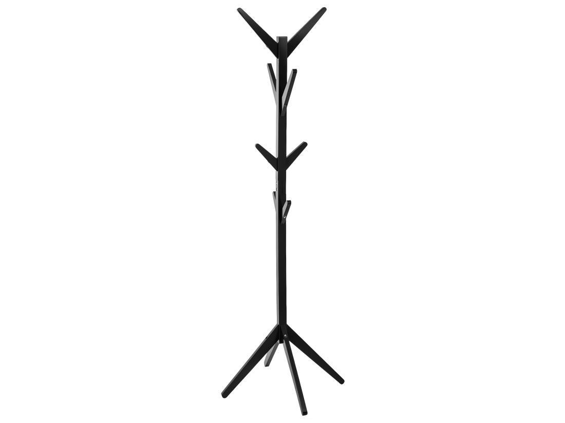 Vente Unique Porte-manteaux En Bois Noir 8 Patères H 173 Cm