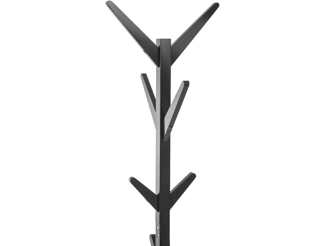 vente unique Porte-manteaux en Bois Noir 8 Patères H 173 cm