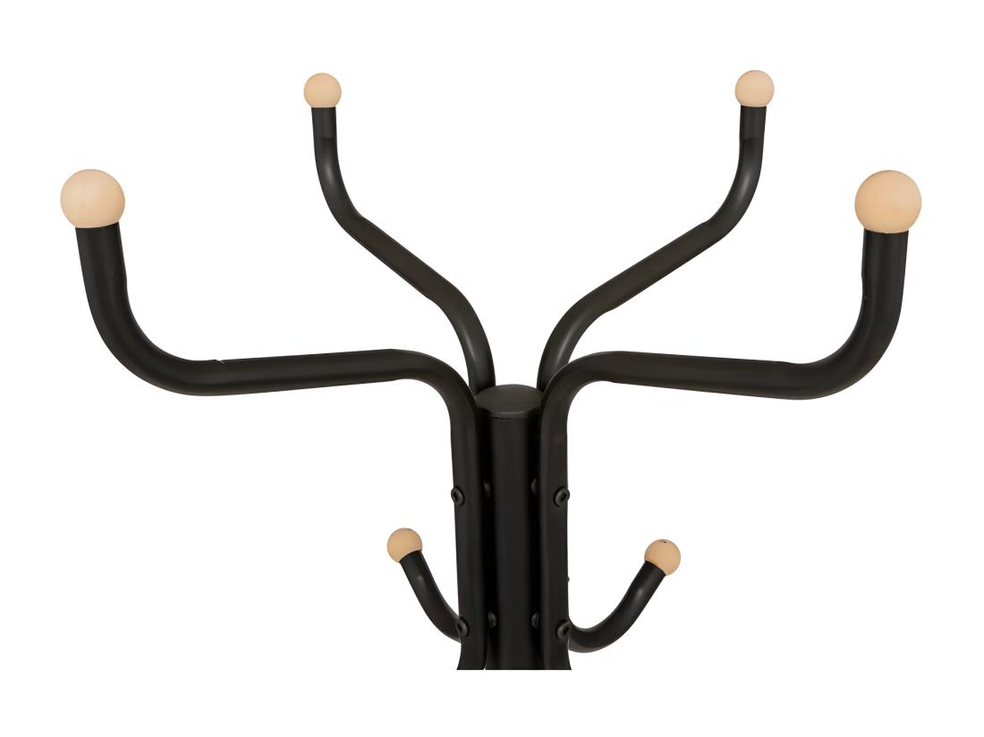 vente unique Porte-Manteaux en Métal "11 Patères" 177cm Noir