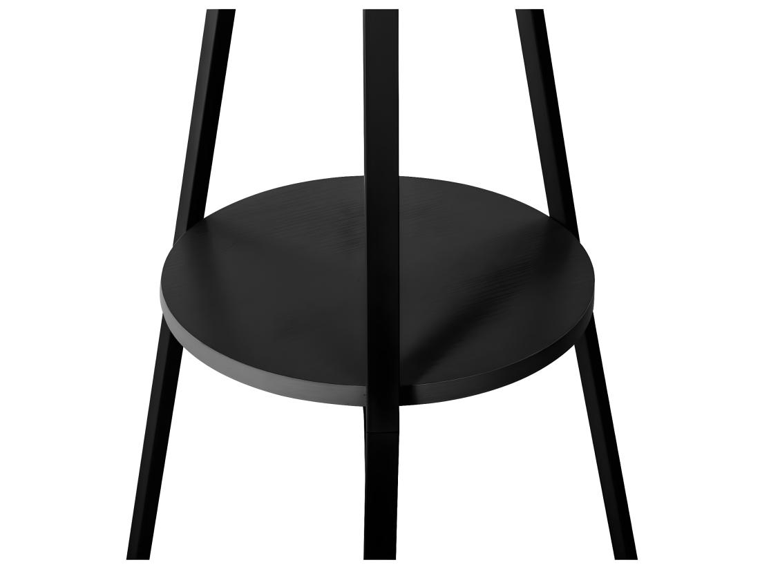 Vente Unique Porte-manteaux En Métal Et Bois Noir 9 Patères H 180 Cm