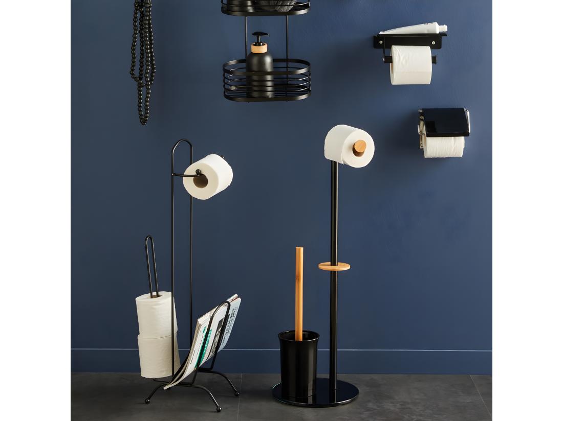 Vente Unique Porte Papier Toilette Et Brosse Wc Sur Pied Urban