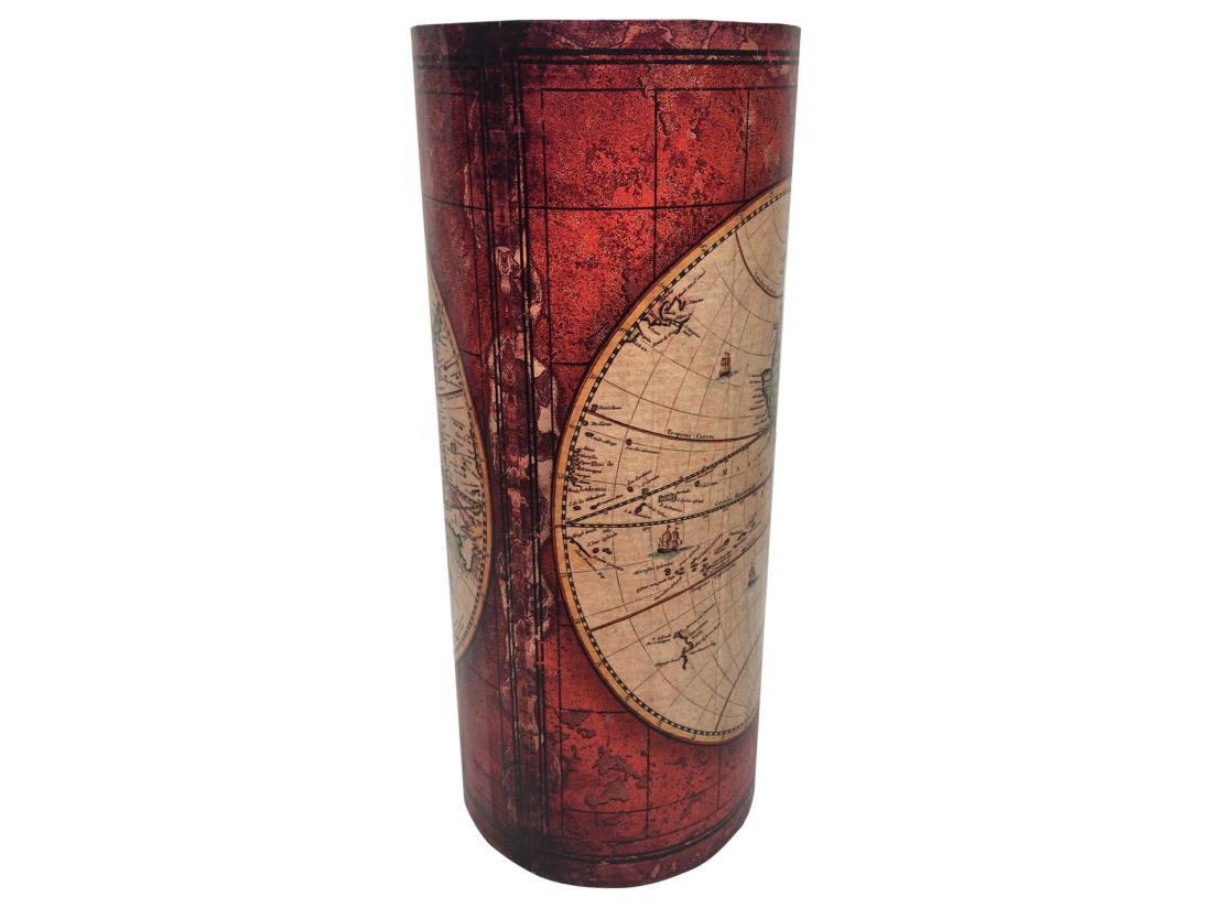 Vente Unique Porte-parapluie Porte-parpluies Mdf Canvas Rouge 54x23x23