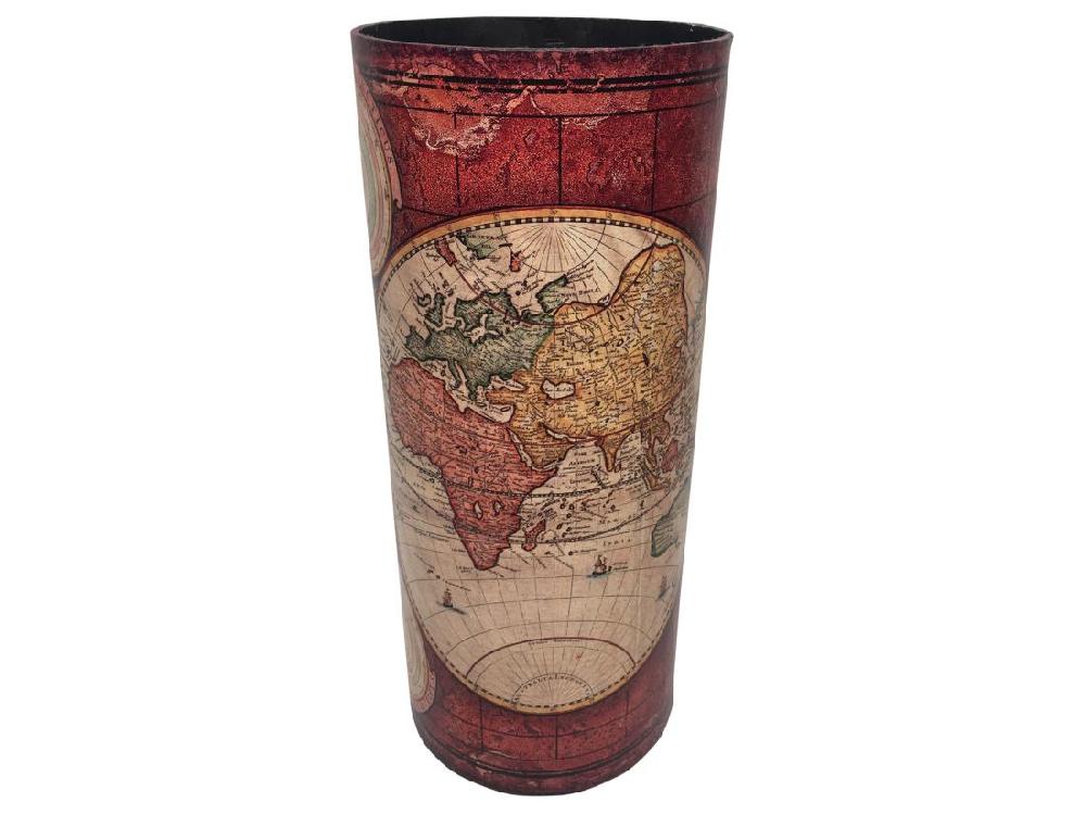 Vente Unique Porte-parapluie Porte-parpluies Mdf Canvas Rouge 54x23x23