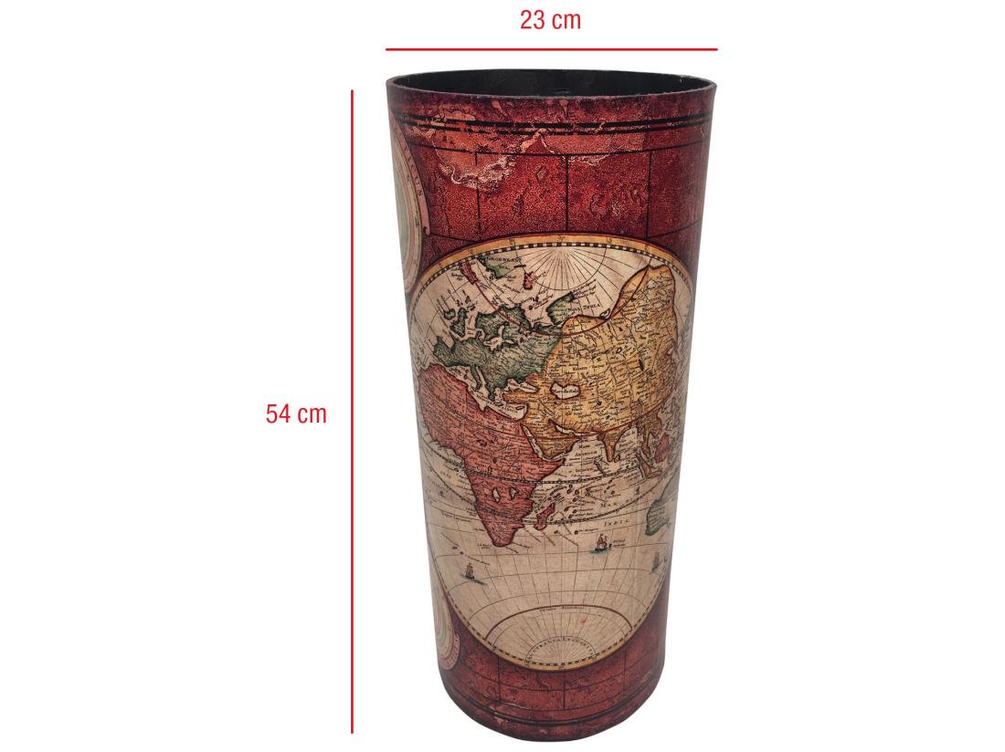 vente unique Porte-parapluie Porte-parpluies Mdf Canvas Rouge 54x23x23