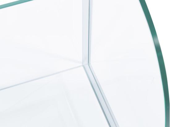 Vente Unique Porte-revue En Verre Trempé - Transparent Et Gris - DUSILLA