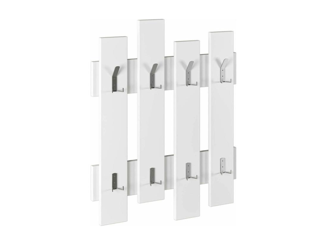 Vente Unique Portemanteau Dpons Portemanteau Surmatelas Cintre Mural 64x4 H79 Cm Blanc