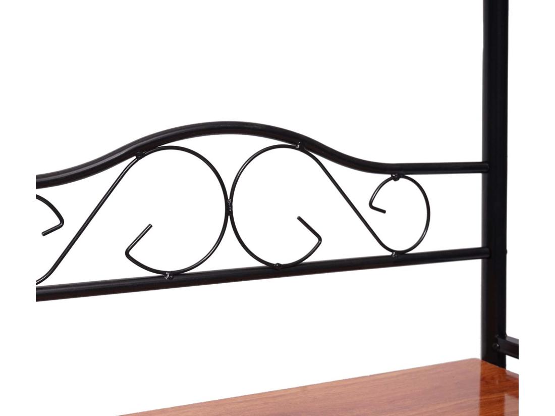 vente unique Portemanteau Oshawa garde-robe portant portemanteau tringle à vêtements 186x65x34cm