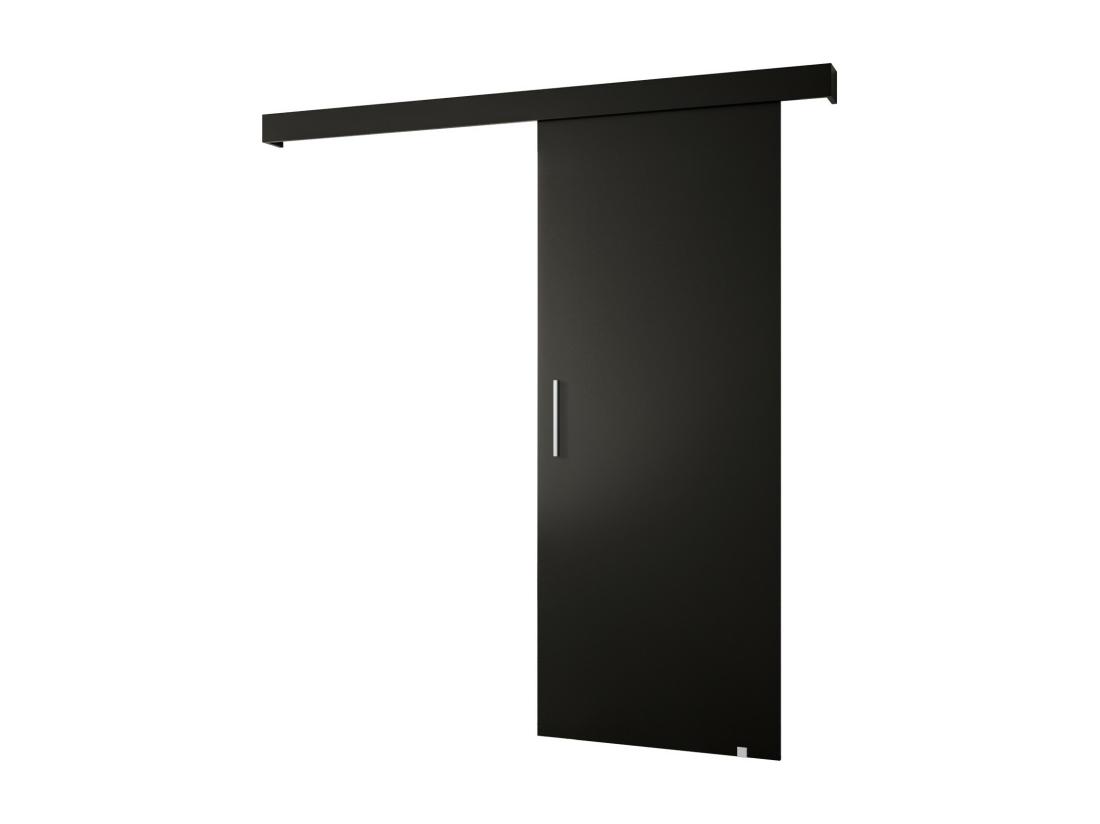 vente unique Portes coulissantes Salwador I 90x204 cm (Noir / Noir / Argent)