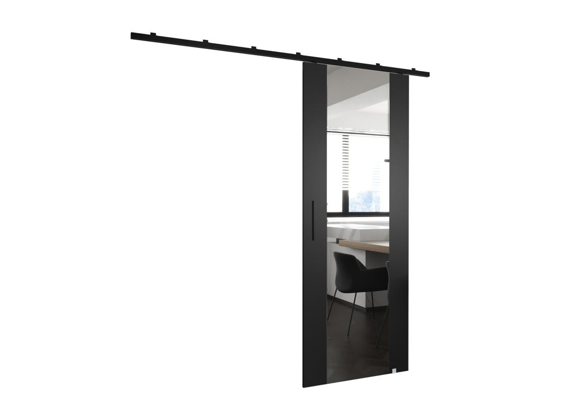 vente unique Portes coulissantes Zonda II 90x204 cm (Noir)