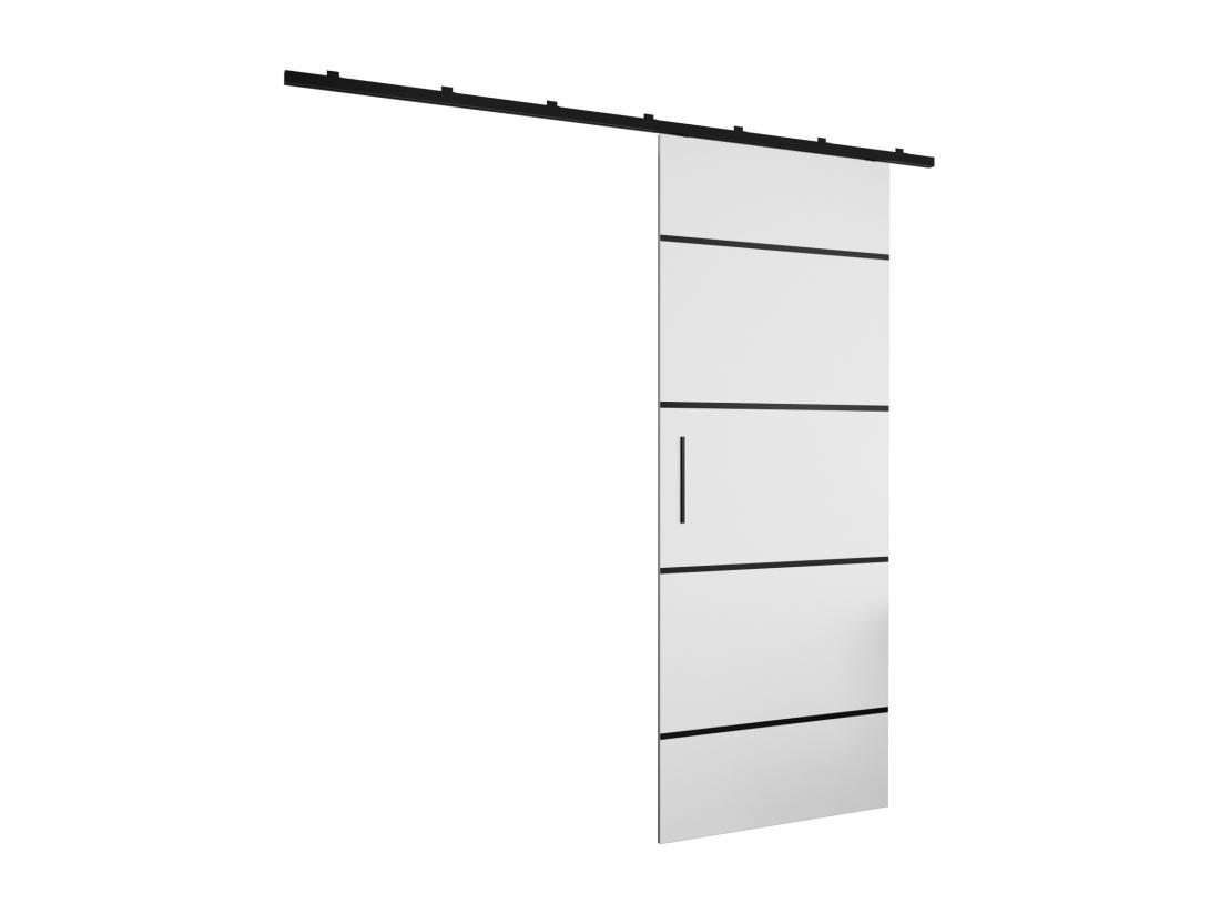 Vente Unique Portes Coulissantes Zonda IV 90x204 Cm (Blanc)