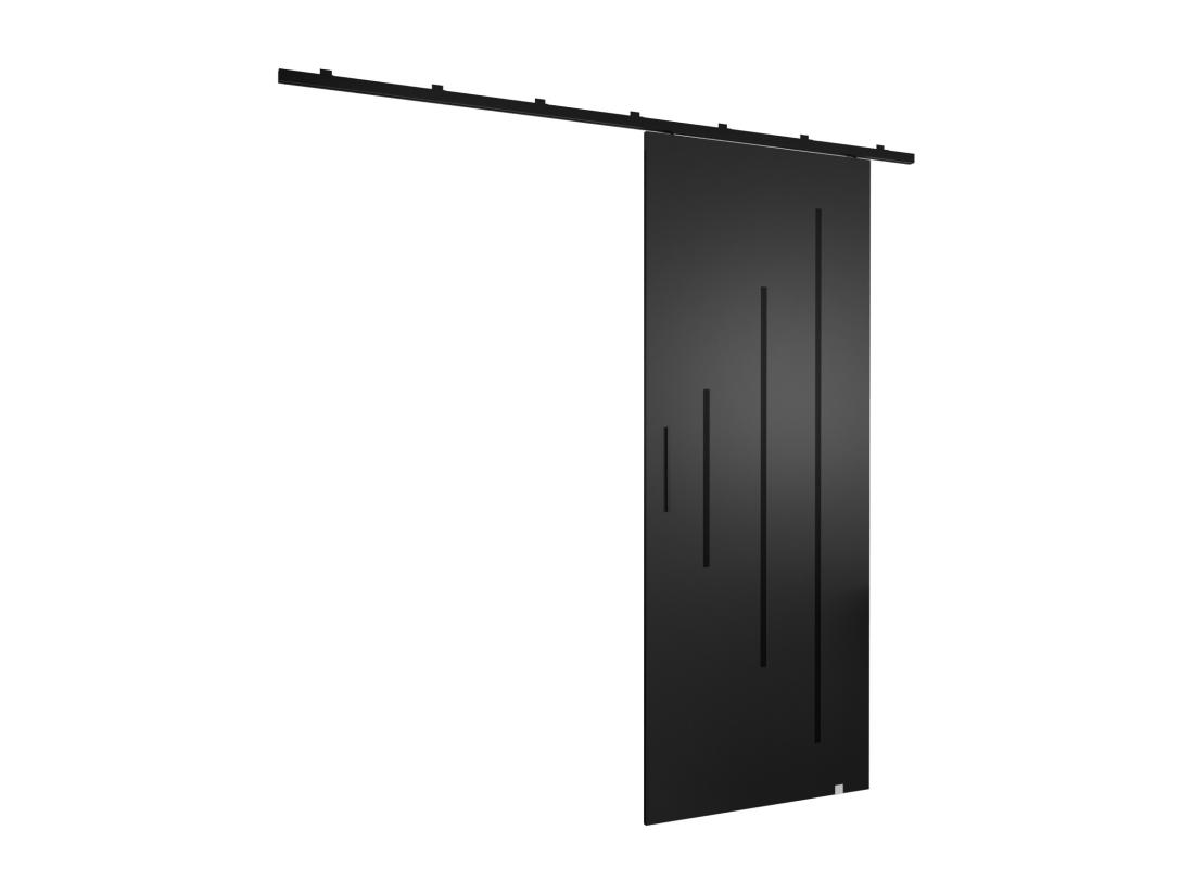 Vente Unique Portes Coulissantes Zonda Y 70x204 Cm (Noir)