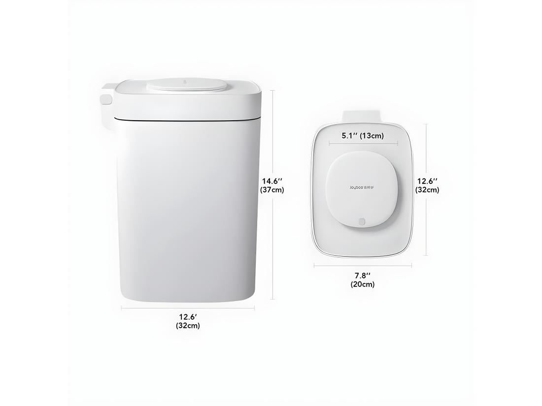 Vente Unique Poubelle 15 L Carrée à Pédale Comprenant 30 Sacs Poubelle