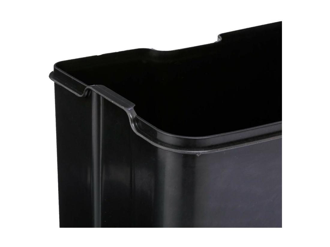 Vente Unique Poubelle 30 Litres En Métal Blanc Ouverture à Pédale