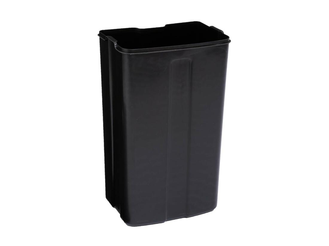 Vente Unique Poubelle 30 Litres En Métal Noir Ouverture à Pédale