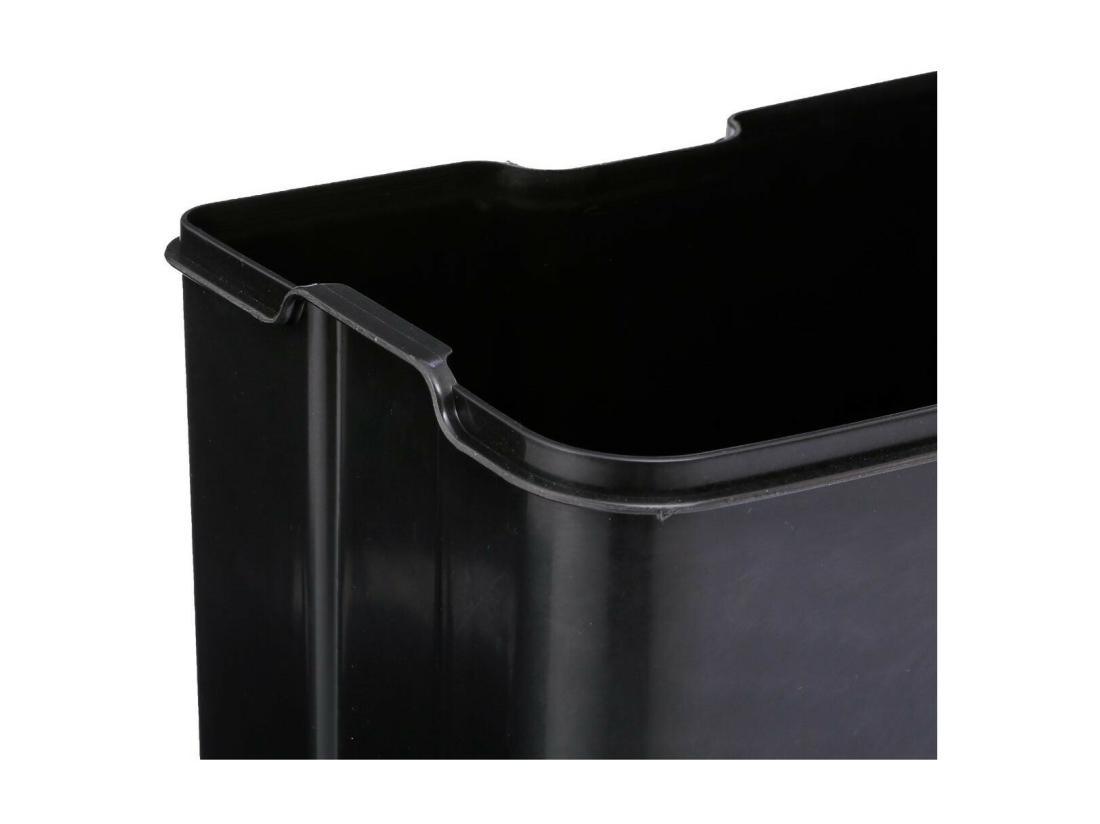 Vente Unique Poubelle 30 Litres En Métal Taupe Ouverture à Pédale