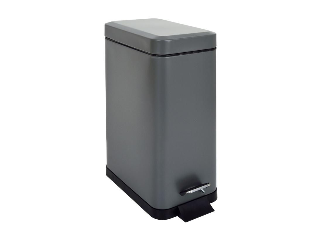 Vente Unique Poubelle à Pédale 10l Incl. Seau Intérieur Couvercle Softclose