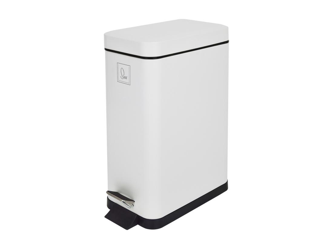 Vente Unique Poubelle à Pédale 10l Incl. Seau Intérieur Couvercle Softclose