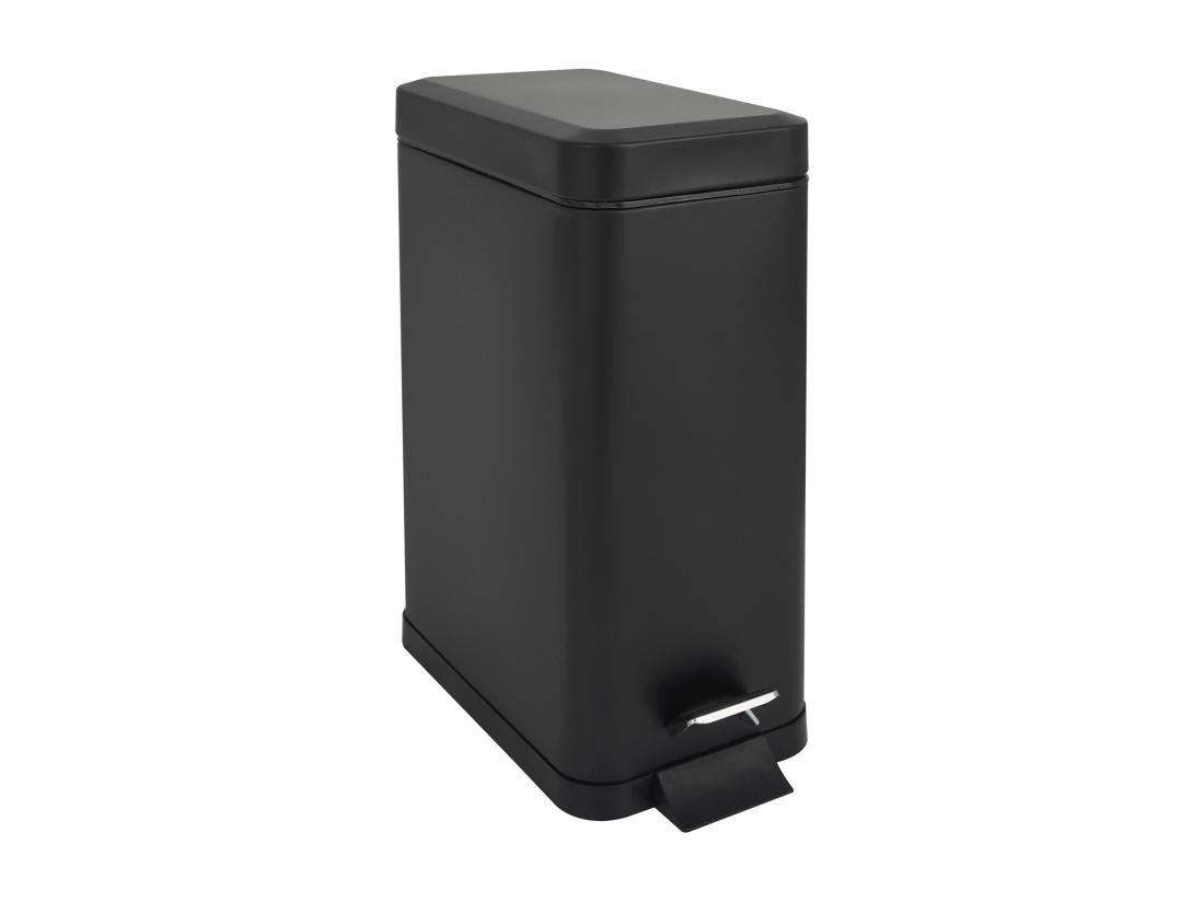 Vente Unique Poubelle à Pédale 10l Incl. Seau Intérieur Couvercle Softclose