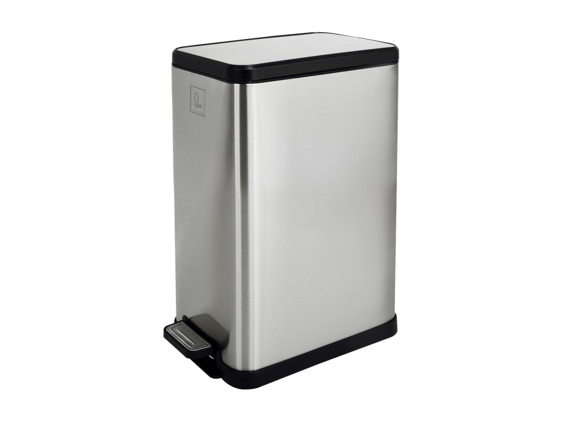 Vente Unique Poubelle à Pédale 15l Incl. Seau Intérieur