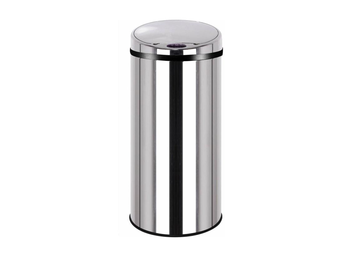 Vente Unique Poubelle Automatique ARTIC Argent Acier Inoxydable 42 L