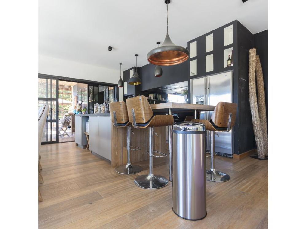 Vente Unique Poubelle Automatique ARTIC Argent Acier Inoxydable 42 L